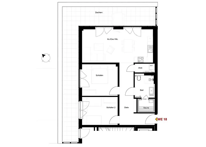 Penthouse 18 - Mit Dachterrasse Und Sauna * דורום